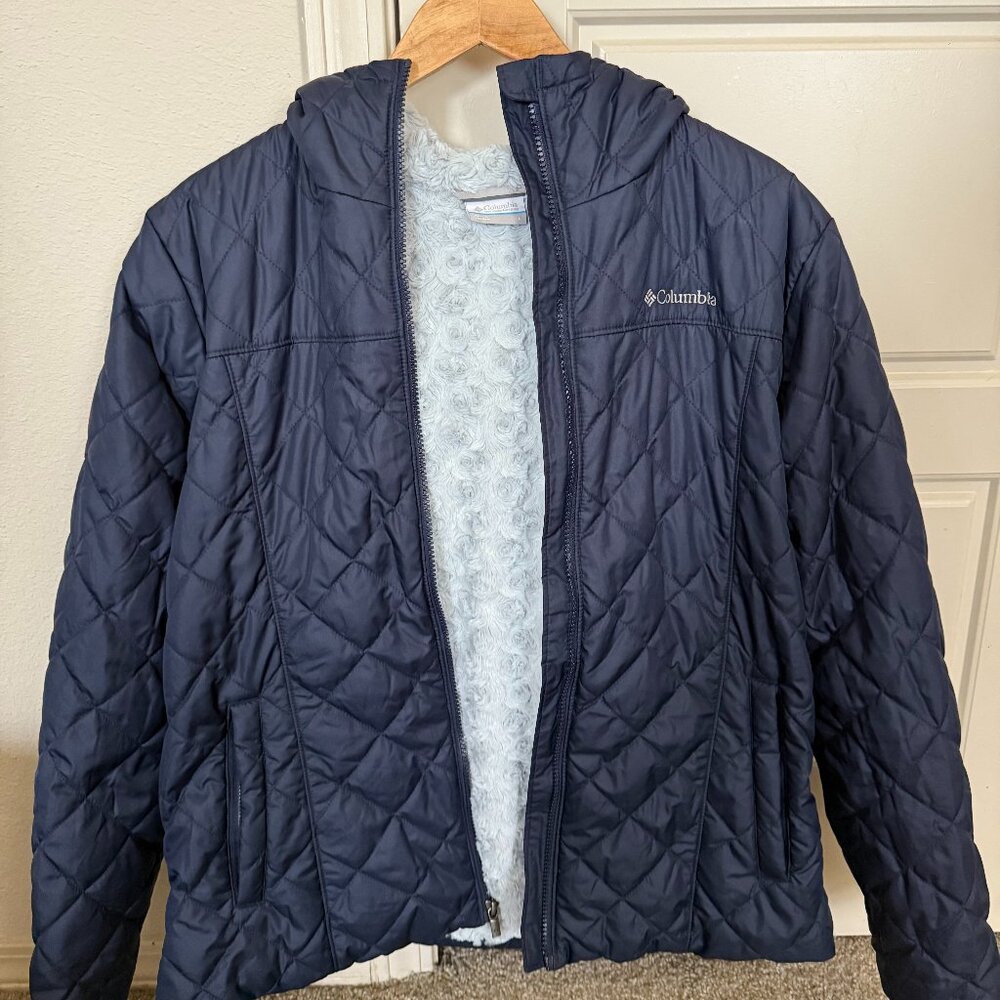 Columbia Women's Copper Crest II Hooded Jacket Large in Navy